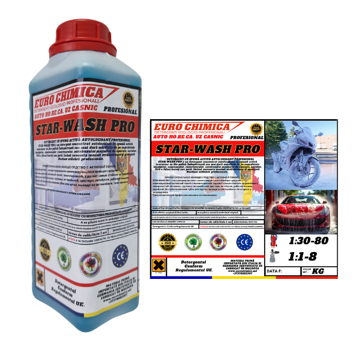 DETERGENT CU SPUMĂ ACTIVĂ AUTOLUCIDANT PROFESIONAL(Pentru preț şi cantitate angro Contactați-ne)